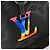 Borsa a spalla polochon doppia espandibile Louis Vuitton Nero - vista 4