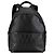 Fendi Schwarzer Vitello Grace Zucca Prägung Leder Rucksack