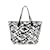 Bolsa Louis Vuitton LVxUF Neverfull MM M45564 Preto Branco Lona  ref.1991054