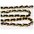 Cintura in pelle nera e oro Chanel vintage unisex D'oro - vista 11