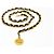 Cintura in pelle nera e oro Chanel vintage unisex D'oro - vista 2