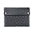 Pochete Tripla Alpha Damier Graphite Louis Vuitton Damier ebene Lona  ref.1991606