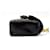 Borsa a cintura micro in pelle di agnello nero classica di Chanel Gold hardware - vista 13