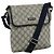 Bolso de Hombro GG Supreme de GUCCI PVC Navy 223666 Auth bs21744 Azul marino