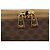 Céline Borsa a mano in tela Macadam CELINE in pelle PVC marrone oro Auth bs21413 D'oro - vista 9