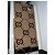 Sciarpa Gucci motivo GG lana e seta marrone beige - vista 7