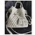 Lancel 1. Flirt M Eimer Tasche aus grauem gestepptem Leder - Ansicht 13