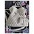 Lancel 1. Flirt M Eimer Tasche aus grauem gestepptem Leder - Ansicht 9