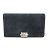 Chanel Boy Chanel A80285 Damen Velours Langbörse Marineblau