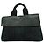 Hermès Borsa tote Hermes Valparaiso PM Toile Chevron Nera Nero