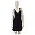 Autre Marque Chloe Schwarzes Mini-Kleid aus Seide und Viskose mit Swarovski Kristallen