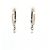 La brune & La blonde NEUN OHRRINGE LA BRUNE UND LA BLONDE MINI CREOLEN 360 DIAMANT GOLD Silber