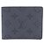 Slender Louis Vuitton Monogram Eclipse Bill Wallet Grey