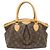 Borsa Louis Vuitton Monogram Tivoli PM M40143 Marrone Monogramma - vista 2