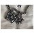 Borsa Ami in pelle intrecciata a quadri nero e bianco Argento - vista 10