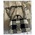 Borsa Ami in pelle intrecciata a quadri nero e bianco Argento - vista 12