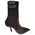 Fendi Rococo Stiefeletten aus schwarzem Leder
