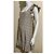 Joseph Vestido de seda com mangas e barra com babados Preto Bege - vista 2