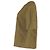 Blusa a maniche corte con spalle scese Dries Van Noten in lino khaki Verde Cachi - vista 2
