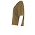 Blusa a maniche corte con spalle scese Dries Van Noten in lino khaki Verde Cachi - vista 5
