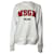 Suéter MSGM de algodón blanco con logo  - vista 1