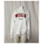 Suéter MSGM de algodón blanco con logo  - vista 7