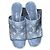 Sandali con tacco Louis Vuitton in denim blu navy 41