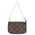 Acessório Mini Pochette Monogram Louis Vuitton Marrom Lona  ref.1996184