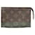 Poche de Toilette Monograma Louis Vuitton Marrom Lona  ref.1996319