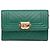 Portacarte Boy in caviar verde Chevron di Chanel