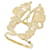 Ring Anneau de foulard Bride de Gala d'Hermès Doré  ref.1996582