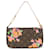Pochette Accessoires Monogram Rose Louis Vuitton Marrom Lona  ref.1996675
