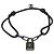 Bracciale charm Lockit Virgil Abloh nero Louis Vuitton