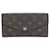 Louis Vuitton Monogram Portefeuille Sarah M62234 Wallet Brown Fuschia Patent leather  ref.1997498
