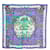 Hermès Square Scarf 90 Astres et Soleil 1994 Silk Twill Scarf Blue Faivre Hermes  ref.1997943
