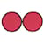 Orecchini in pelle e metallo rosa Chanel Coco Mark Button - vista 2