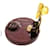 Orecchini in pelle e metallo rosa Chanel Coco Mark Button - vista 5