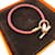 Hermès Hermes Leder-Canvas Charm-Armband Braun Pink  - Ansicht 4