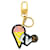 Louis Vuitton Porte Cle Summer Feel Ice Cream Keychain Black Pink Yellow Leather Metal  ref.1998297