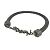Bracciale in pelle nera Yves Saint Laurent Nero - vista 2