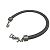 Bracciale in pelle nera Yves Saint Laurent Nero - vista 4