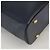 Céline Bolso de mano de cuero azul marino Auth yk17129 - vista 12