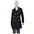 Abrigo trench negro con cinturón y doble botonadura Michael Michael Kors talla S