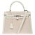 Hermès HERMES Kelly 28 Bag in White Canvas - 102428