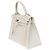 Hermès HERMES Kelly 28 Bag in White Canvas - 102428 - view 4