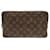 Louis Vuitton True Toilet 28 Monogram Clutch Bag Brown Patent leather  ref.1999183