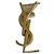 Orecchino singolo con dettaglio del logo Saint Laurent YSL Gold hardware