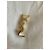 Orecchino singolo con dettaglio del logo Saint Laurent YSL Gold hardware - vista 2