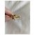 Orecchino singolo con dettaglio del logo Saint Laurent YSL Gold hardware - vista 5