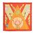 Hermès Quadrat-Schal 90 Tibet II 2002 Seidentwill-Schal Orange Latham Hermes - Ansicht 2